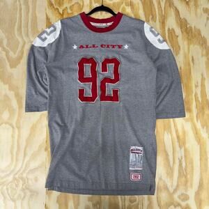 XL- Vintage y2k phat farm jersey 3/4 long sleeve hip hop style